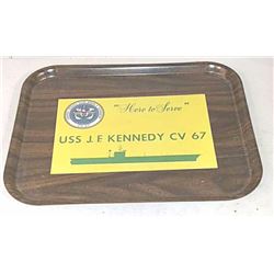 Serving tray USS JF Kennedy CB 67