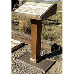 Speaker podium wood construction 4' high