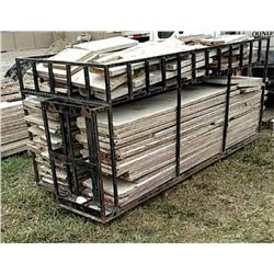 To steel baskets full of 16" footing boards