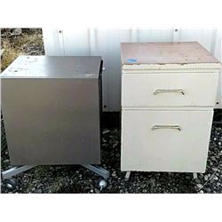 To steel cabinets 26x20x20 and 22x21x18