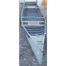 11'6"  Aluminum Canoe square back transom