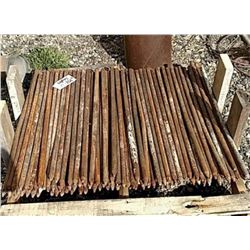 128 / 36 inch round steel stake's