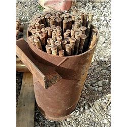 132 / 24 inch round steel stakes