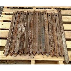 56 / 24" flat steel stakes