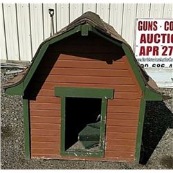 Would doghouse 7 foot 2 by 4 foot 3 4 foot tall