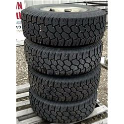 Studded snow tires on Chevy rims