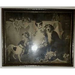 Antique picture 14.5x18.5