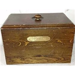 Solid pine bread box 15" x9.5"xx10"