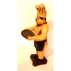 Chef Statue with Tray