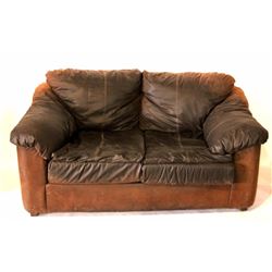 Genuine Leather Love Seat