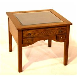 Wooden End Table Display Case