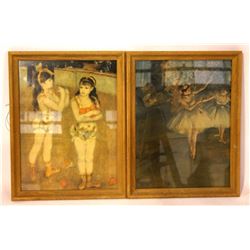 Renoir and Degas Framed Prints on Cardboard