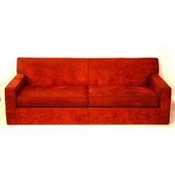 Mitchell Gold + Bob Williams Suede Leather Couch