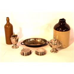 Silver Plate and Crock Collectibles