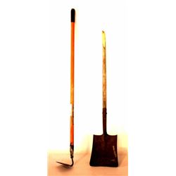 Shovel and Garden Hoe