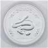 Image 1 : 2001 Kilo (32.15oz.) .999 Fine Silver Australia Year of the Snake Silver Coin (TAX Exempt)