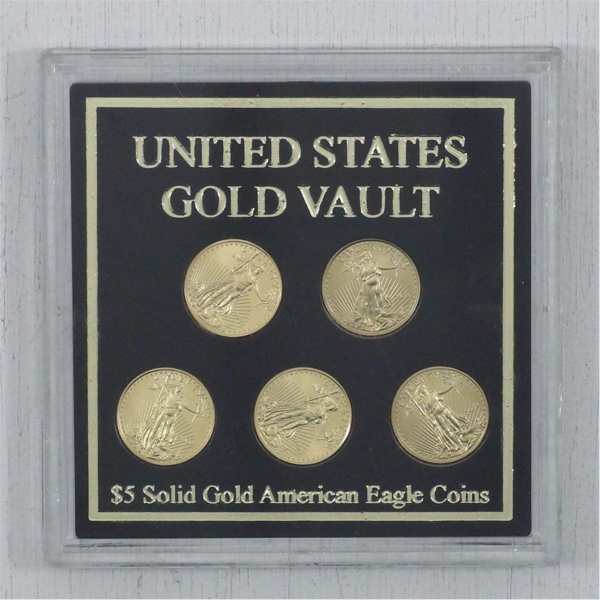 2008 United States Gold Vault 5 1/10oz Solid Gold American Eagle 5