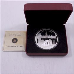 2009 Canada 5oz. $50 Fine Silver 150th Anniversary of the Beginning Construction of the Parliament B
