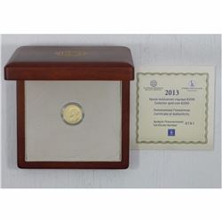 2013 Greece 200 Euro Hippocrates 22-karat Gold coin Commemorating Hippocrates of Cos, the Father of 