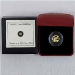 2008 Canada 1/25oz pure Gold De Havilland Beaver 50-cent Coin issued by the RCM (TAX Exempt)