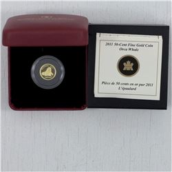 2011 Canada  50-cent Orca Whale Fine Gold Coin issued by the RCM (TAX Exempt)