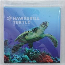 2014 Australia $2 1oz Fine Silver Proof Hawksbill Turtle( Tax Exempt)