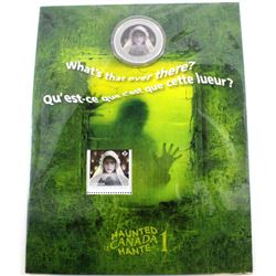 2014 Haunted Ghost Bride Lenticular 25-cent coin and Stamp set issued by Canada Post.