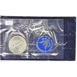 1971S Eisenhower USA Silver Dollar in blue folder