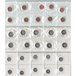 2000 Canada Proof-Like Cents, Nickels and Dimes, still sealed. 10 of each denomination, 30pcs in tot