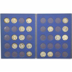 Quarters USA 1935 to 1963 in blue book. 35pcs