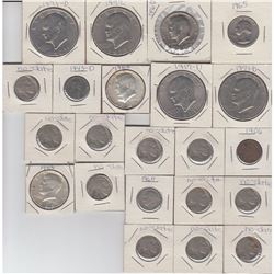 Mixed lot of USA coins. Oldest date 1906. 22pcs
