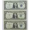 Image 1 : 1957, 1957A, 1957B USA Silver Certificate Notes. 3pcs