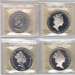 Estate Lot of 1964-1992 world Sterling Silver ICCS Certified coins. You will receive the following I