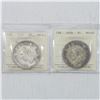 Image 1 : Estate Lot of 2x 1937 Double HP and 1939 Canada Silver Dollar ICCS Certified MS-63. You will receive