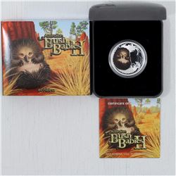 2013 1/2 oz 50-cent Australia Bush Babies II - Echidna Silver Proof Coin. (Tax Exempt)