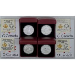 RCM Lot of 2014 $25 Fine Silver O Canada Series coins. You will receive the following $25 Fine Silve