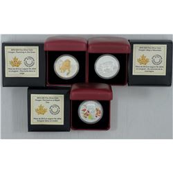 RCM lot of 3 x 2014 $20 Fine Silver Cougar Series Coins. You will receive the 2014 Cougar Perched on