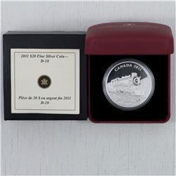2011 Canada $20 Great Canadian Locomotive D10 Fine Silver Coin issued by the RCM (TAX Exempt)