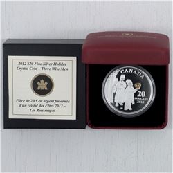 RCM Issue; 2012 $20 The Three Wise Men Fine Silver coin (TAX Exempt)