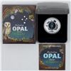 Image 1 : 2014 Australian Opal Series - Masked Owl 1 oz Silver Proof Coin (TAX Exempt)
