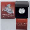 Image 1 : 2014 Australia Perth Mint $1 Santa Claus 1oz .999 Fine Silver Proof High Relief Coin (Tax Exempt)