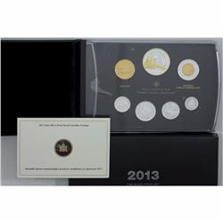 2013 Fine Silver Deluxe Proof Set with Gold Plated Commemorating the 100th Anniversary of the Canadi