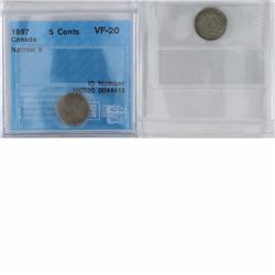 1897 Narrow 8 Canada 5-cent CCCS Certified VF-20