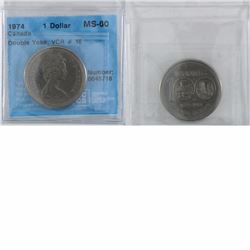 Double Yoke VCR #16 1974 Canada Dollar CCCS Certified MS-60