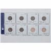 Image 1 : Estate Lot of 8 x Canadian Small 1-cent coins 1962-2012. As indicated on the holders, all coins have