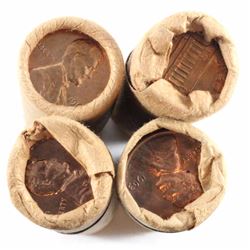 Estate Lot of 4 x United States Uncirculated 1-cent Rolls of 50pcs. You will receive the 1960, 1961-