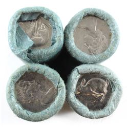 Lot of 4 x 1966-1969 Canada Brilliant Uncirculated 5-cent rolls of 40pcs. You will receive the 1966,