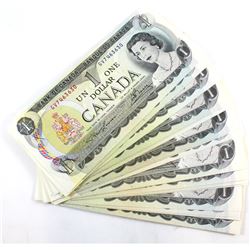 31 Different 1973 $1.00 Notes with 31 Different Prefixes all in UNC Condition.