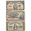 Image 1 : Run of 3 x 25c Notes from the Dominion of Canada; one from each Series made.  Lot includes an 1870, 