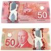 Image 1 : 2012 Low Serial Number $50.00 Note from the Bank of Canada; cat code BC-72b, Wilkins-Poloz signature